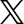 Icône X.